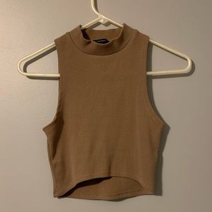 Collared crop top size small